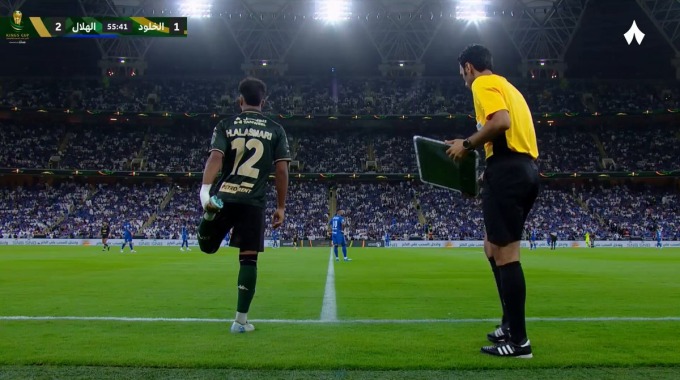 Remplacement Ramzi Solan Pour l’équipe Al-Kholood Contre Al Hilal à la minute 56