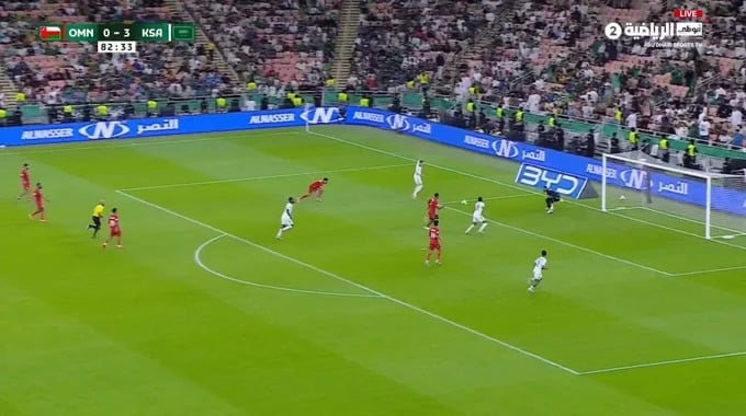 Miss Goal Mohammed Mahzari For Team Saudi Arabia Against Oman minute 83