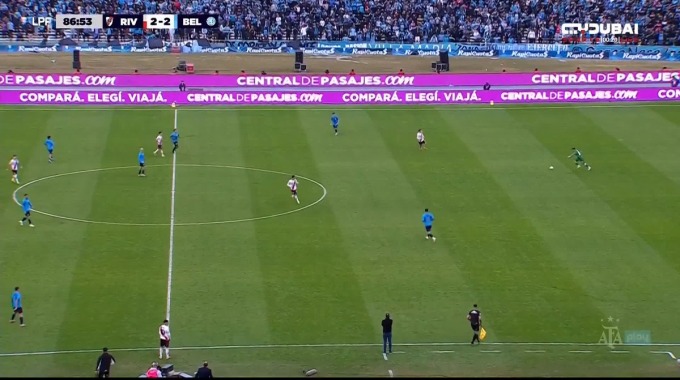Goal Nicolás Fernández For Team Belgrano Against River Plate minute 88