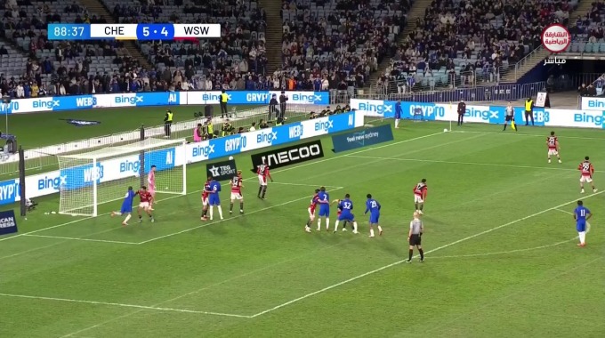 Gol João Pedro Para el equipo Chelsea Contra Sydney Wanderers en el minuto 90