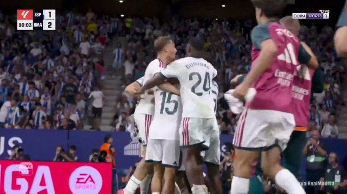 Goal Carlos Espí For Team Real Madrid Against Espanyol minute 90