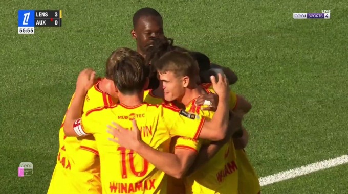 But Saud Abdulhamid Pour l’équipe Lens Contre Auxerre à la minute 54