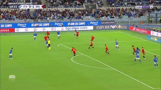 Goal Dodi Lukébakio For Team Belgium Against Italy minute 69