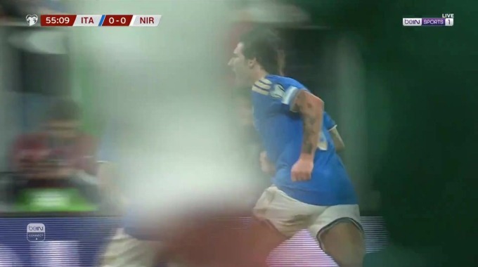 Goal Sandro Tonali For Team Italy Against Northern Ireland minute 56