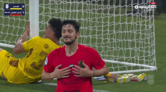 Cancel Goal Sardar Azmoun For Team Shabab Al-Ahli Against Al-Wasl minute 67