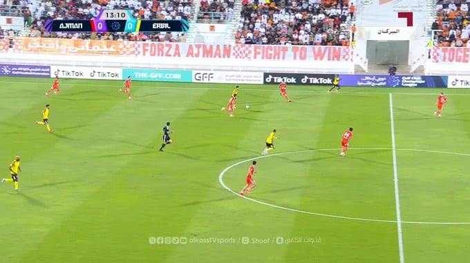 أهداف المباراة عجمان - أربيل