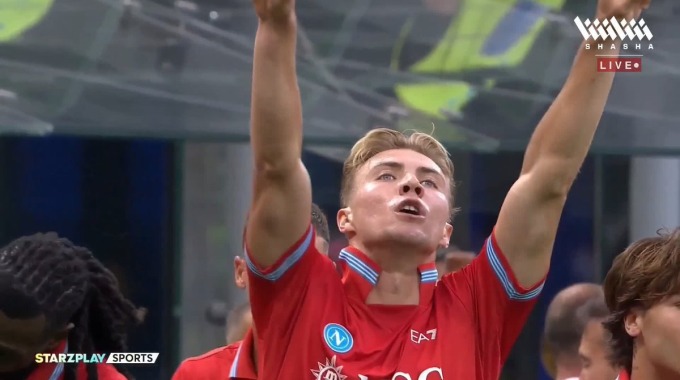 But Rasmus Højlund Pour l’équipe SSC Napoli Contre Inter à la minute 53