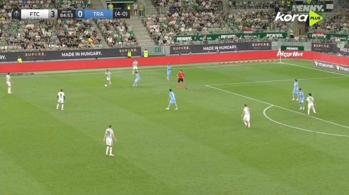 Goal Krisztián Lisztes For Team Ferencvárosi Against Trabzonspor minute 86