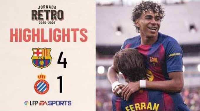 Match Highlights Barcelona - Espanyol