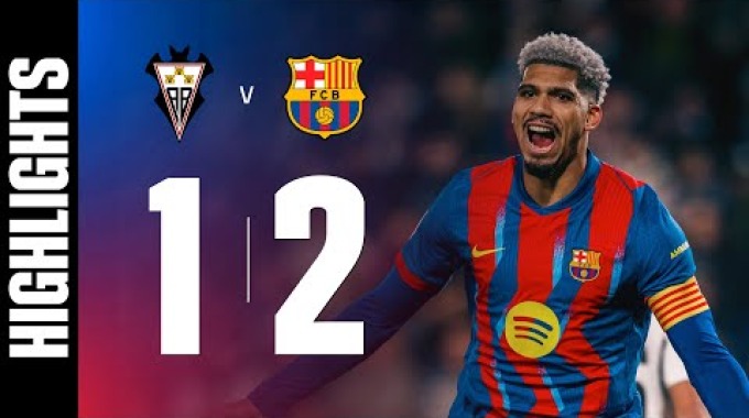 ملخص المباراة ألباسيتي - برشلونة
