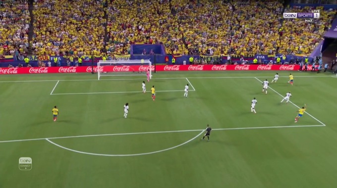 Gol Jhon Arias Para el equipo Colombia Contra Ghana en el minuto 14
