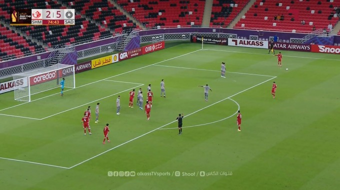 Goal Jeison Murillo For Team Al-Shamal Against Al-Sadd minute 75