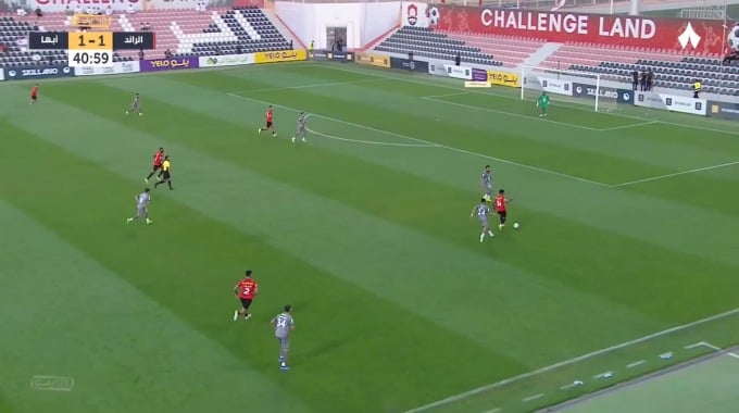 Goal Karim Yoda For Team Al-Raed Against Abha minute 42