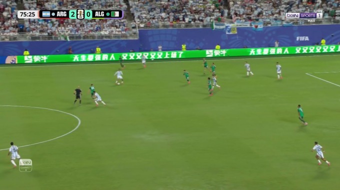 Gol Lionel Messi Para el equipo Argentina Contra Argelia en el minuto 76