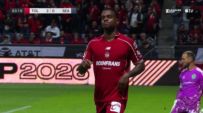 Gol Helinho Para el equipo Toluca Contra Seattle en el minuto 64