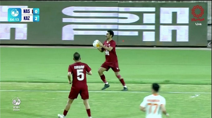 Goal Casimir Ninga For Team Al-Nasr Against Kazma minute 65