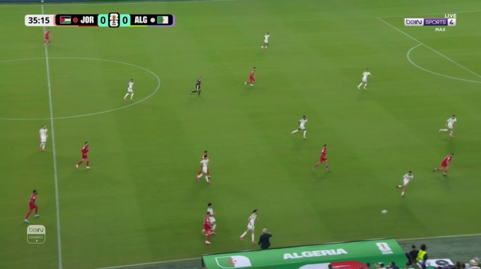Goal Nizar Al-Rashdan For Team Jordan Against Algeria minute 36