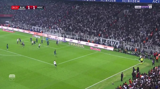 Penalty Dušan Vlahović For Team Beşiktaş Against Kocaelispor minute 31
