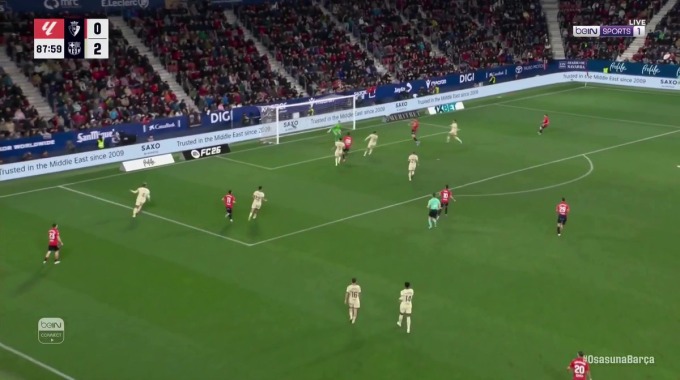 Goal Raúl García For Team Osasuna Against Barcelona minute 89