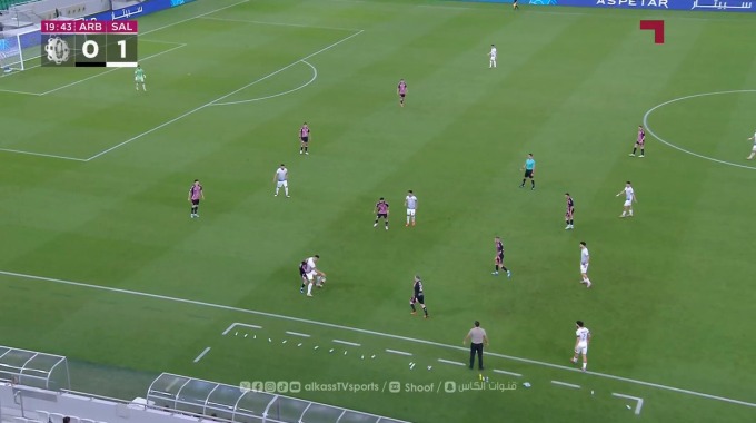 But Younes Belhanda Pour l’équipe Al-Sailiya Contre Al-Arabi à la minute 20