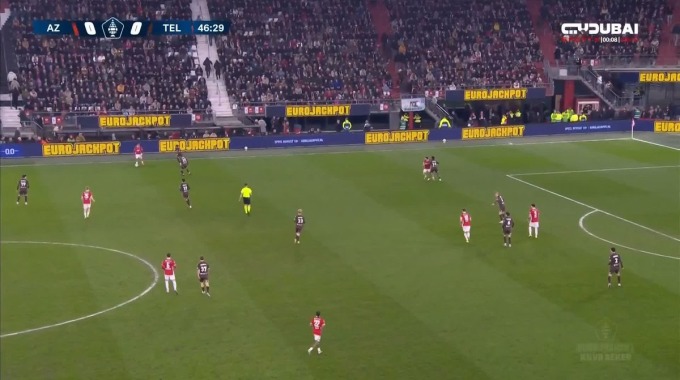 Own Goal Danny Bakker For Team SC Telstar Against AZ Alkmaar minute 47