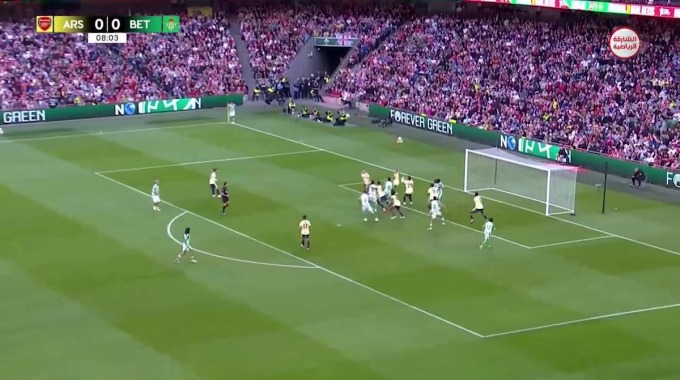 Goal Rodrigo Riquelme For Team Real Betis Against Arsenal minute 9