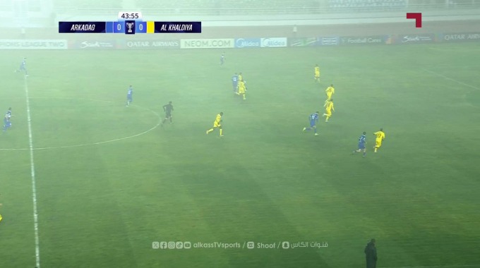 Goal Ýazgylyç Gurbanov For Team Arkadag Against Al Khalidiyah minute 45