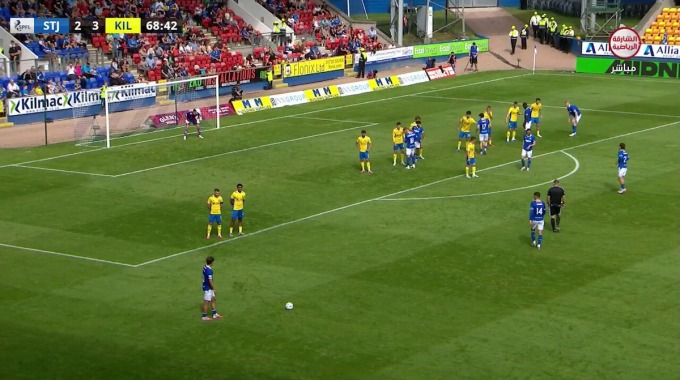 Gol  Para el equipo St. Johnstone Contra Kilmarnock en el minuto 