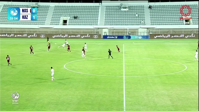 But Meshaal Marzouq Pour l’équipe Kazma Contre Al-Nasr à la minute 40