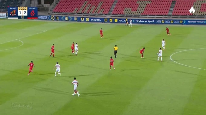 Gol Luiz Muralha Para el equipo Al-Wehda Contra Al-Jandal en el minuto 71