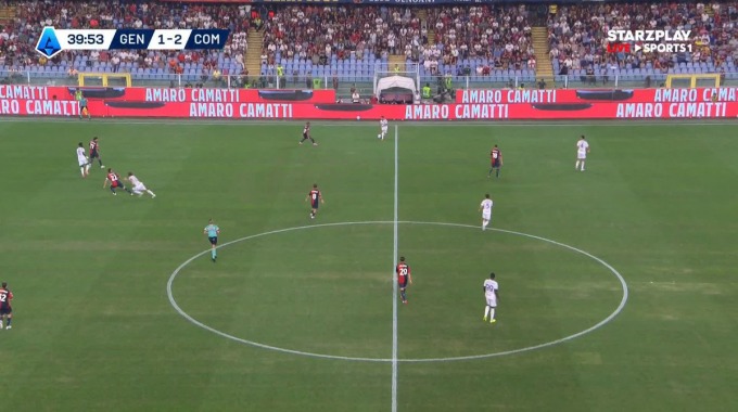 Goal Nico Paz For Team Como Against Genoa minute 41