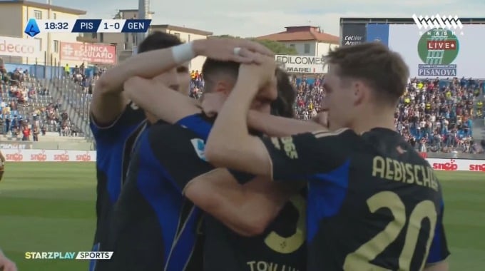 But Simone Canestrelli Pour l’équipe Pisa Contre Genoa à la minute 19
