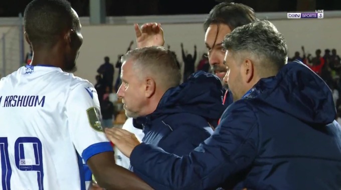 هدف عبد الرزاق عبد الرؤوف لفريق الهلال بمواجهة نهضة بركان بالدقيقة 13