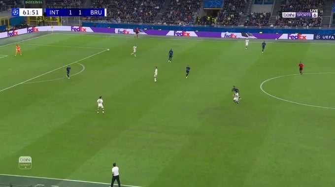 هدف نيكولو تريسولدي لفريق كلوب بروج بمواجهة إنتر ميلان بالدقيقة 63