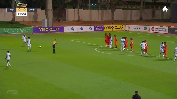 But Yousri Bouzok Pour l’équipe Al-Raed Contre Al-Zulfi à la minute 13