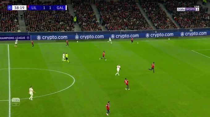 Goal Soriba Diaoune For Team Lille Against Galatasaray minute 39