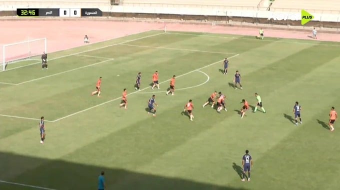 هدف بيبو لفريق المنصورة بمواجهة النصر بالدقيقة 34