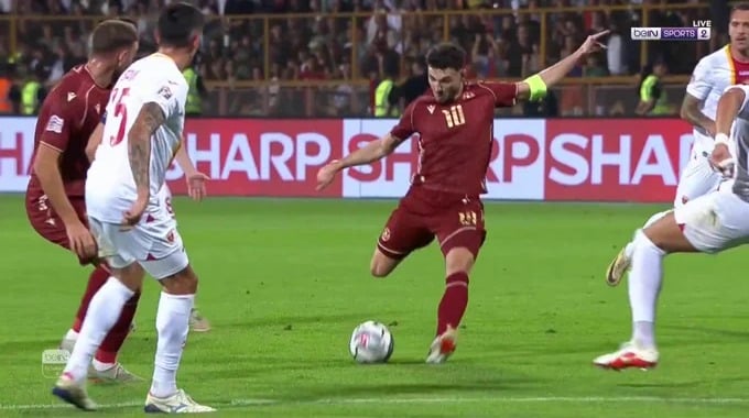 But Eduard Spertsyan Pour l’équipe Arménie Contre Monténégro à la minute 65