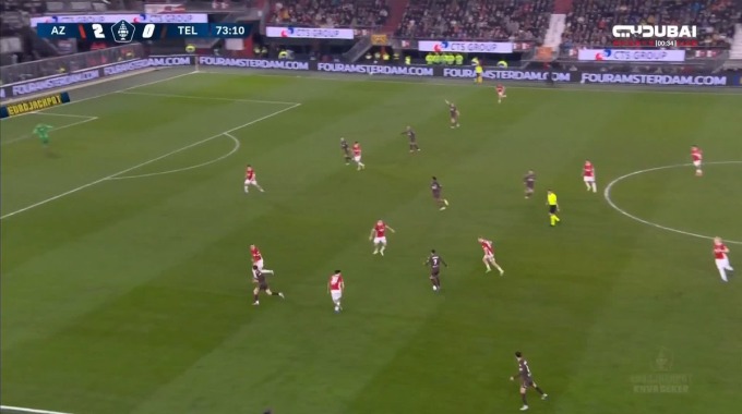 Goal Kay Tejan For Team SC Telstar Against AZ Alkmaar minute 74