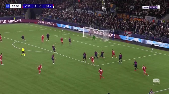 Goal Peter Christiansen For Team Viking Against FC Bayern minute 37